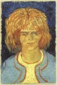 Chica con el pelo rizado Vincent van Gogh